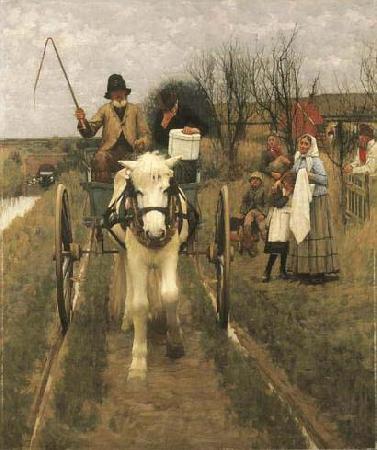 Henry Herbert La Thangue Leaving Home France oil painting art